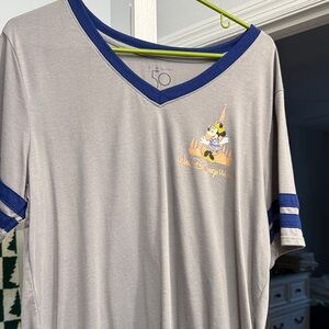 Disney Gray and Blue Short Sleeve Tee